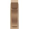 Ekena Millwork 6-in W x 14-in D x 18-in H Funston Slat Rough Cedar Woodgrain TimberThane Outlooker, Primed Tan OUTUR060X14X18FST24RCPR - alternate 5